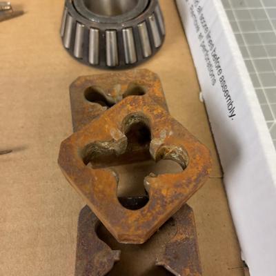 Tray full of Tools: File, Tape & Die, Threader Teeth 