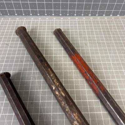 Tay of (3) Large Steel Chisels 