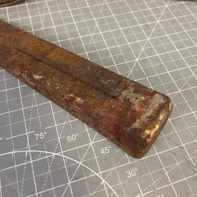 Tool Heads: Pick Head, Sledge Hammer and Wedge