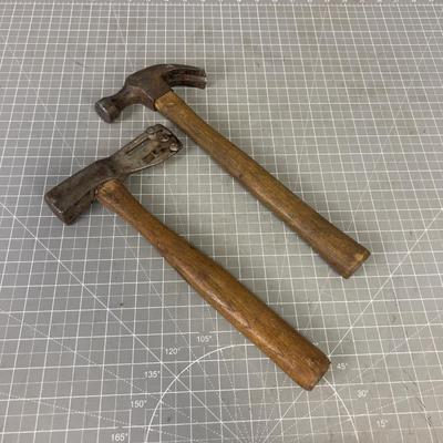 Hammer and a Roofing Hatchet