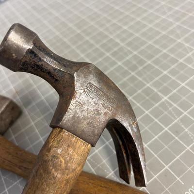 Hammer and a Roofing Hatchet