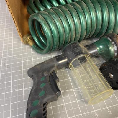 Coil Hoses, Nozzle's, and Hose Hanger