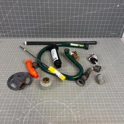 Various Sprinkle Nozzle's, Plumbing Parts Etc.