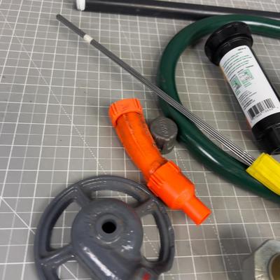 Various Sprinkle Nozzle's, Plumbing Parts Etc.