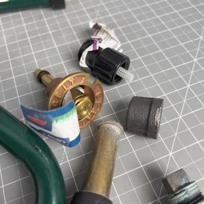 Various Sprinkle Nozzle's, Plumbing Parts Etc.