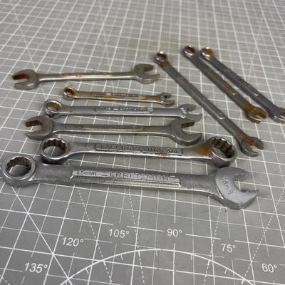Pile of Craftsman Combination Wrenches 