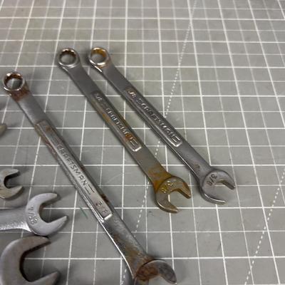 Pile of Craftsman Combination Wrenches 