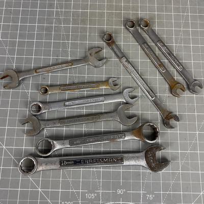 Pile of Craftsman Combination Wrenches 