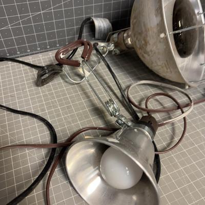 CLIP ON Heat Lamp and Clip on Light. 