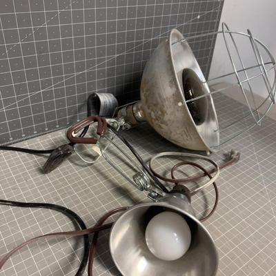 CLIP ON Heat Lamp and Clip on Light. 
