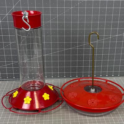 Pair of Hummingbird Feeders 