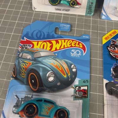 4 NEW Hot Wheels On the Card