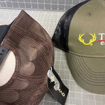 3 NEW Snap Back Hats - Camo and Olive