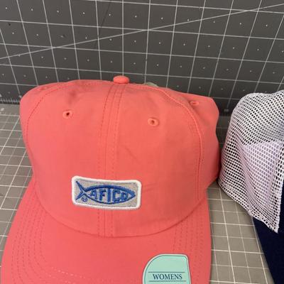 2 American Fishing Hats Snap Back 