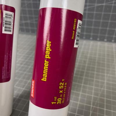 2 Rolls of Banner Paper 