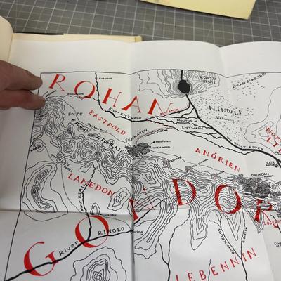 Lord of the Rings 2nd Edition, Hard Cover with Maps (3) Volumes 