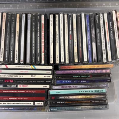 Tub of CD's a Lot of Broadway Show Tunes 