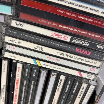 Tub of CD's a Lot of Broadway Show Tunes 