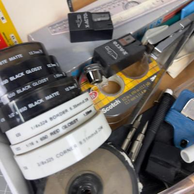 Tray of Drafting and Art Tools