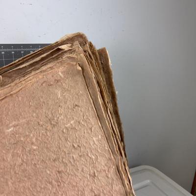 Brown / taupe/ pink Hand made Paper Pile