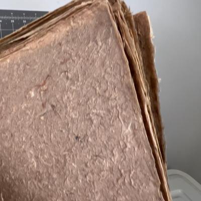 Brown / taupe/ pink Hand made Paper Pile