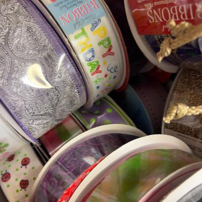 Box of NEW Ribbon Lot