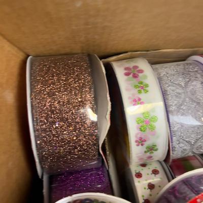 Box of NEW Ribbon Lot