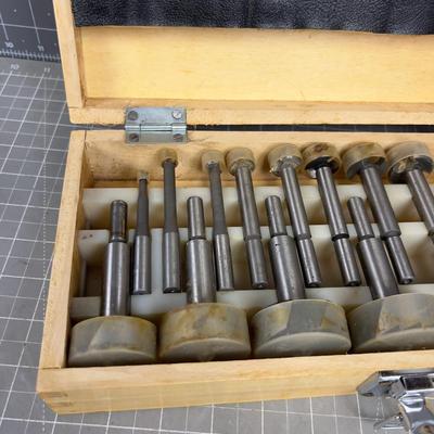 Forstener BIT Set in Wood Dovetailed Box