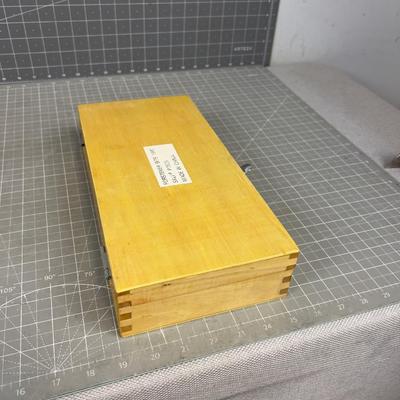 Forstener BIT Set in Wood Dovetailed Box