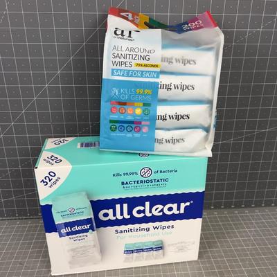 2 Packages of Sanitizing Wipes NEW 