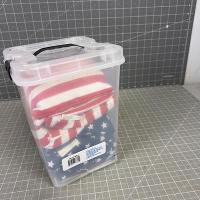 America! Corn Hole Bean Bags in the Stars and Stripes 