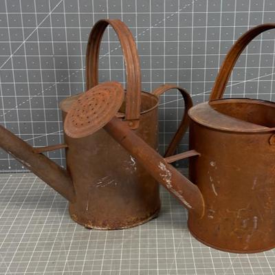 2 Rustic Darling Water Cans 