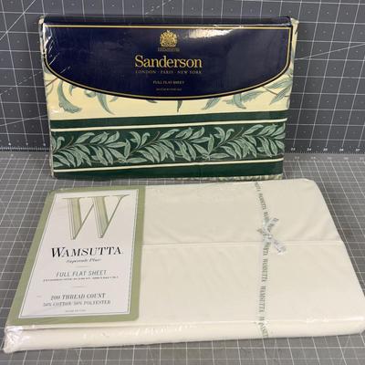 2 Brand New Full Flat Sheets