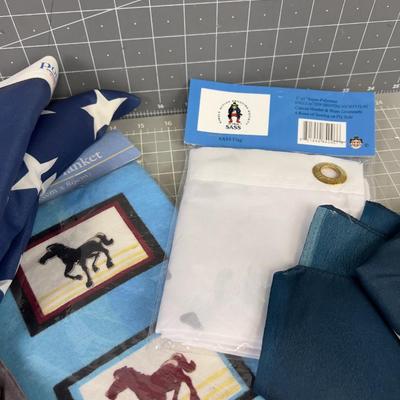 Silk Scarves and American Flag
