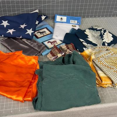 Silk Scarves and American Flag