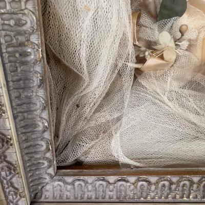 Antique Wedding Photo Shadow Box