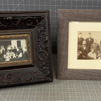 2 Antique Photos Framed 