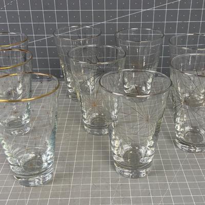 Starburst Drink Glasses - 2 Styles by Libby 