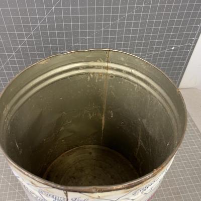Antique Lard Can with Lid