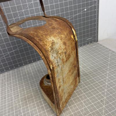 Antique Reflector with a Kerosene Tank 