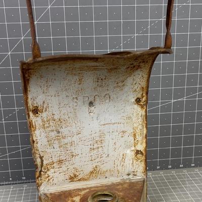 Antique Reflector with a Kerosene Tank 