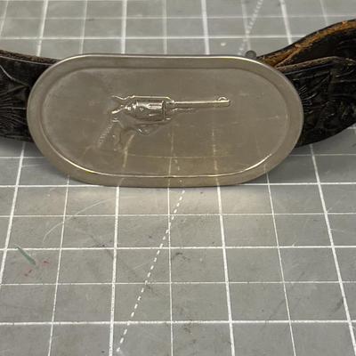 Western Belt - GREAT Buckle of Revolver