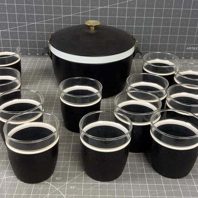 NILE crys-o-therm Drink (Tumbler) Set with Ice Bucket 