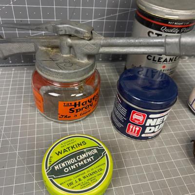 Vintage Product Tins and Bottles COLLECTION