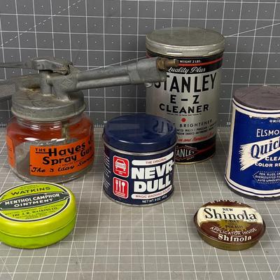 Vintage Product Tins and Bottles COLLECTION