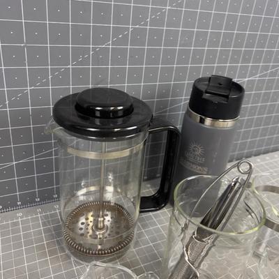 French Press plus Travel Coffee Mug