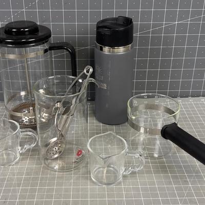 French Press plus Travel Coffee Mug