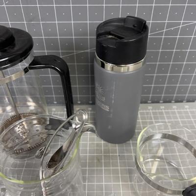 French Press plus Travel Coffee Mug
