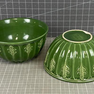 Oak Leaf Mixing Bowls 2 