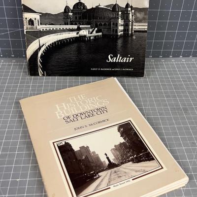 2 UTAH Books; Historic Buildings and Saltair